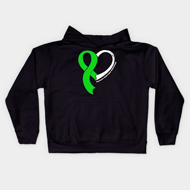 Myotonic Dystrophy Awareness Hope Love Heart Ribbon Happy Valentines Day Kids Hoodie by BoongMie